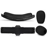 Defean Headband for Astro A50 Gen4/Gen5/A50X Headset | 2PCS Headband and Microphone Foam,,High-Density Microphone Wind Screen Wind Cover