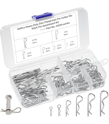 Clevis And Clips Assortment Kit, 122 Pcs M4 M6 M8 Clevis Pins And M1.5 - View #3