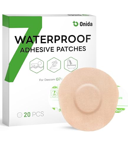 Dexcom G7 Adhesive Patches - Waterproof Overpatch (20 Pack) - Flexible & Sterile