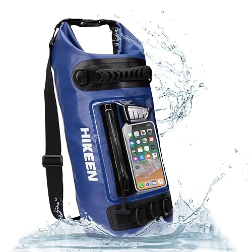 Hikeen IP68 Dry Bag Backpack 10L Waterproof Zip Touch Screen