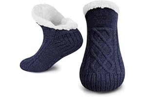VIMIWINI Fluffy Fuzzy Warm Slipper Socks for Women Men Thick Fleece Lined Non-Slip Socks Indoor Floor Christmas Gifts for women Winter super Soft Warm Cozy Grip Socks