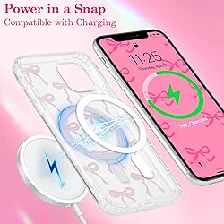 UEEBAI Magnetic for iPhone 11 Case, Bow Case