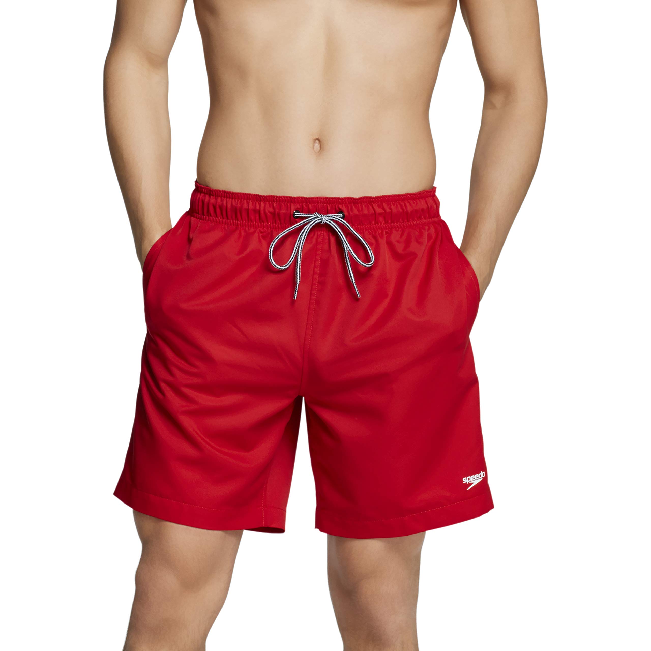 Speedo Men's Swim Trunk Mid Length Redondo Solid Beachwear Central