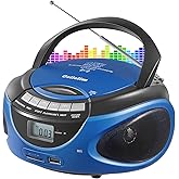 Gelielim Boombox CD Player, CD Players for Home with Bluetooth, AM FM Radio, Portable CD Boombox Support USB, SD, MMC Drive, 