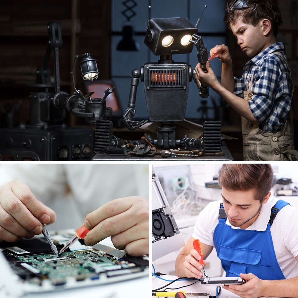 Portable Screwdriver Set,Fulljion 31 in 1 Professional Magnetic Screwdriver Bit Precision Screwdriver Repair Tools For Cell Phone, Tablet, PC, Macbook, Electronics Repair Tool Kit - 31 Pieces