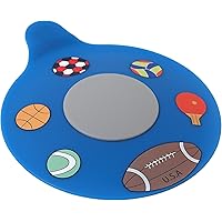 WSZCML Bathtub Drain Stopper, Silicone Tub Stopper Plug, Universal Bath Drain Cover, Kids Tots Babies Gift (Blue…