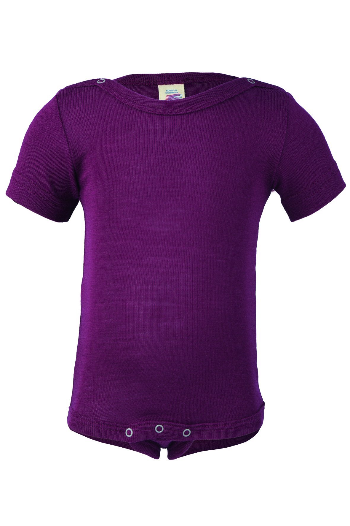 Engel Natur Body Suit, Organic Wool and Silk (2. 3-6 Months - EU 62/68, Orchid)