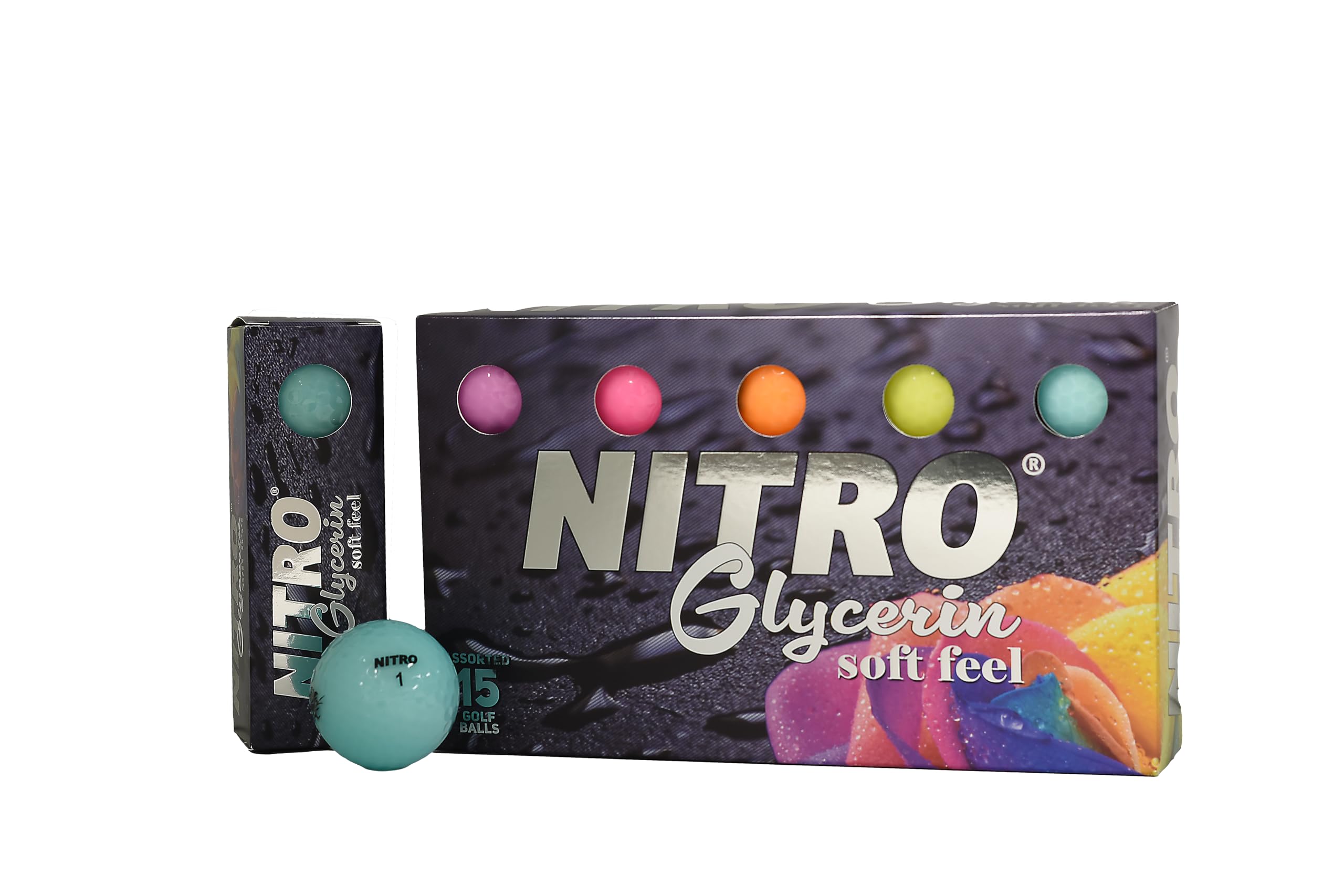Nitro Golf Glycerin 15 Ball Pack Golf Balls