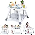 Time Followers® Baby Activity Center - 3-Stage Standing Play Center Jumpers and Bouncers with 360°Rotating Seat, Music, Lights, Montessori Inspired Interactive STEM Exersaucer Toys for Baby Ages 6M+