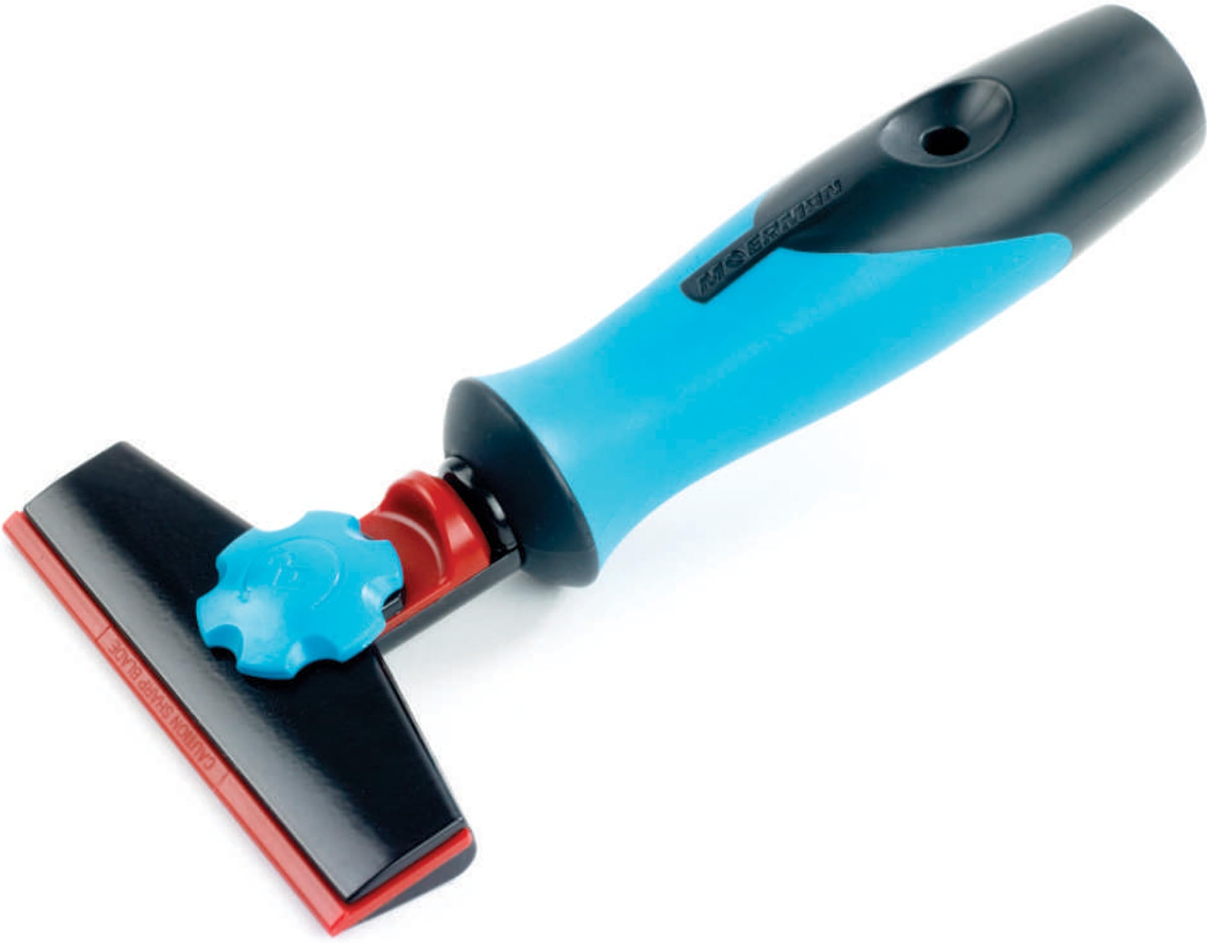 Moerman 17832 Pro Scraper with Anti-Slip Comfort Grip, Built In Blade Guard, No Tool Blade Change, 4 Inch Wide by 8 Inch Long