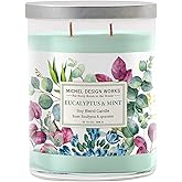 Michel Design Works Eucalyptus & Mint Medium Tumbler Candle, 14 Ounce