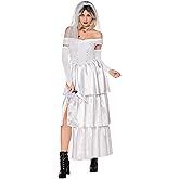 Spirit Halloween Bride of Chucky Adult Tiffany Wedding Dress Costume | Officially licensed | Horror
