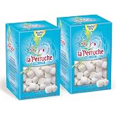 La Perruche Pure Cane White Sugar Cubes (250g/8.8oz box) | Ideal Sugar Cubes for Teas | Pack of 2