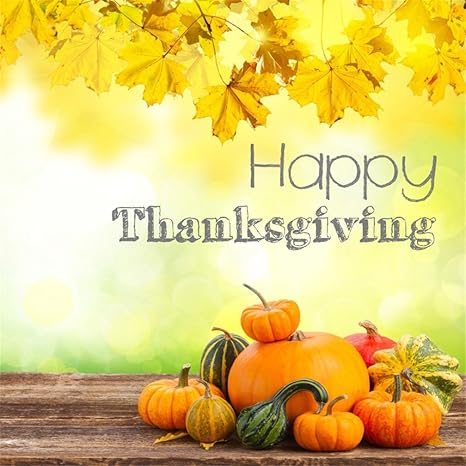 Amazoncom Csfoto 8x8ft Background For Happy Thanksgiving