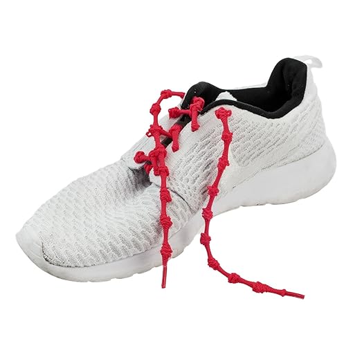 Kobert-Goods Selbstbindende elastische Schnürsenkel mit Knoten in 10 verschiedenen Farben erhältlich für Sportler, Kinder, Da