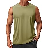 TACVASEN Men's Sleeveless Shirts Quick Dry Tank Tops for Men Sun Protection UPF 50+ Athletic Gym Workout Muscle Shirts