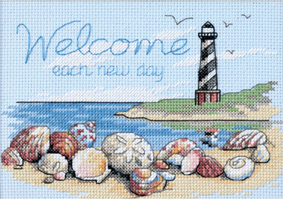 DIMENSIONS Each New Day' Beach Scene Inspirational