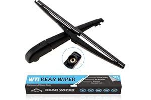 WTI Rear Wiper Arm Blade Set Compatible With Toyota RAV4 2006-2012 / Matrix 2009-2013 / Highlander 2008-2013 Rear Windshield Window Wiper Kits Assembly New Replacement Accessories Parts Fit 8524142070