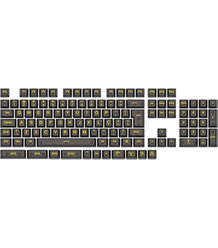 DXKJYH PBT Keycaps 108 teclas vermelhas Wukong Anime OEM perfil