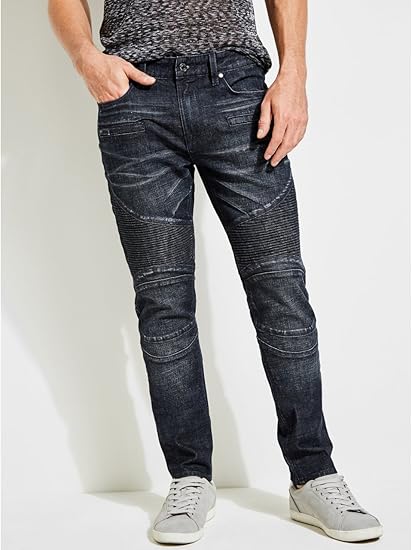 guess men's moto jeans
