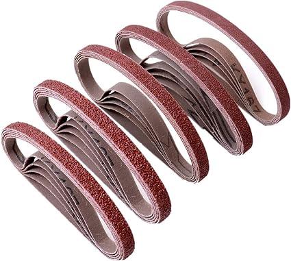 Amazon ベルトサンダー 交換用 研磨サンドベルト サンディングベルト エンドレスベルト サンダー 替えベルト 研磨 ベルトサンダー 替えベルト330x10mm 40 60 80 1 150 計25枚セット エンドレスベルト