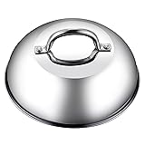 Cook N Home 9.5-Inch Stainless Steel Grill Cooking
