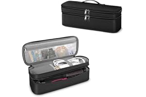 SITHON Double-Layer Travel Carrying Case for Revlon One-Step Hair Dryer/Volumizer/Styler, Water Resistant Storage Organizer B