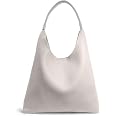 Women's Soft Vegan Leather Hobo Bag - Slouchy Shoulder Tote Handbag With Interior Pocket, Minimalist Purse