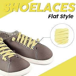 LUOFMISS 2 Pairs Flat Shoe Laces 5/16" Athletic