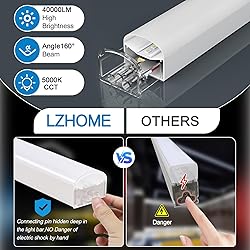 LZHOME Hexagon LED Garage Light: Super Bright