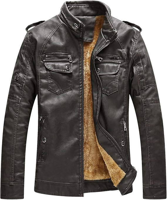 Amazon Ailokoso ライダースジャケット ボア レザー ジャケット ライトアウター シングル ショート 上着 Pu フェイク 革ジャン 皮ジャン バイク ミリタリー カジュアル 秋 冬 冬服 冬物 防風 撥水 カラー豊富 おしゃれ メンズ ファッション 4xl ランプブラック