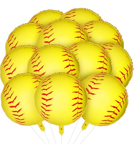 12 Softball-Handventilatoren – Gelb, Aus PP-Material – Für Spiele, Partys & Als Unterstützung Für Athleten