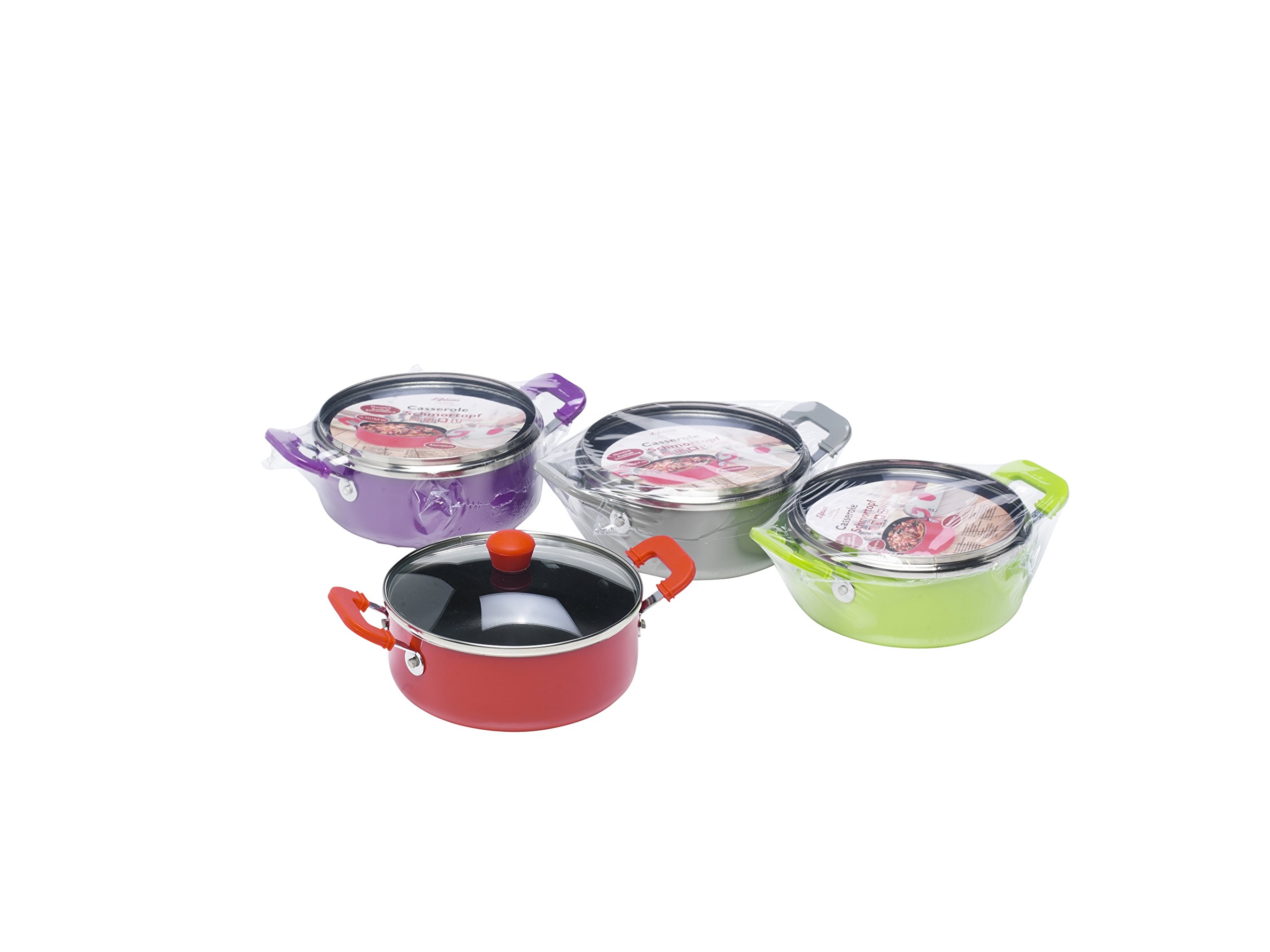 Edco Casserole Non-Stick alu22x14x9, Aluminium, Multi-Colour, 21 x 14 x 7.5 cm