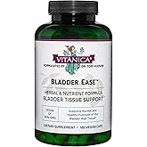 Vitanica Bladder Ease - Herbal Supplement for Bladder Tissue Health Support - Support Healthy Function of the Bladder Wall Tissue - Urinary Health Supplement with Vitamin A - Vegan - 180 Capsules