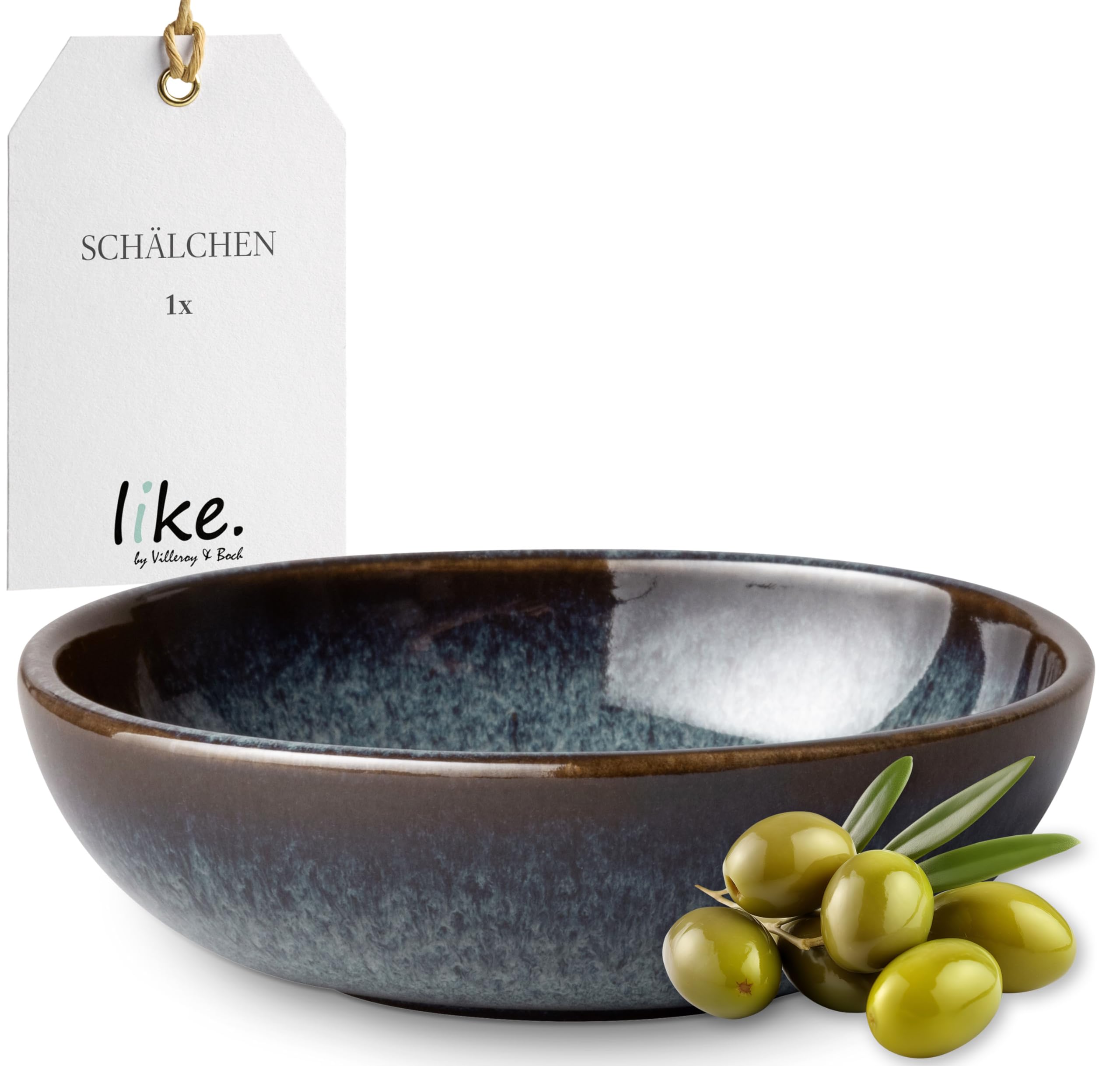 like. by Villeroy & Boch - Lave gris individual bowl 10.5 x 10 x 3.5 cm, bowl grey, earthenware