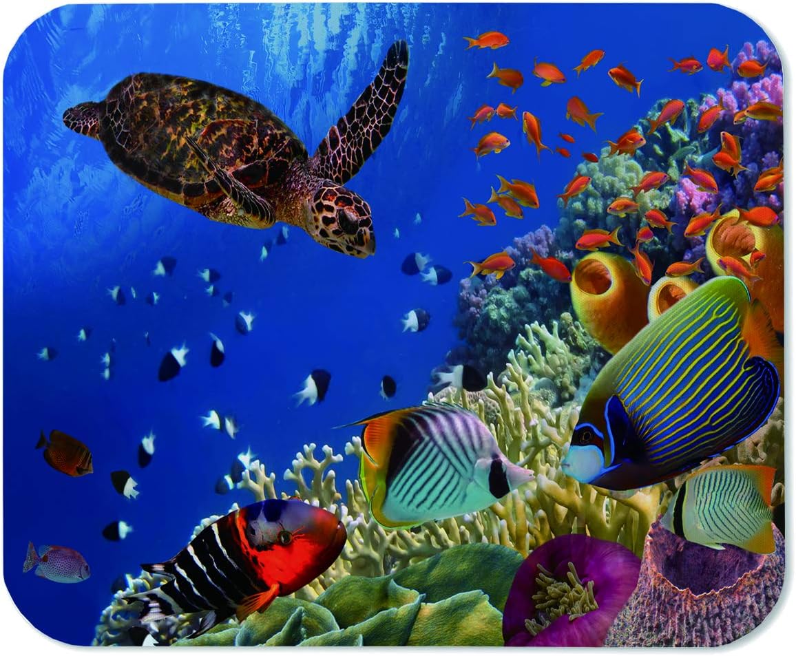 Yeuss Underwater Marine Animals Mouse mat pad Rectangular Non-Slip Mousepad