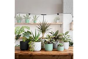 Sondiko Full Spectrum Grow Lights for Indoor Plants, LED Grow Light with Automatic Timer, 9-Level Dimmable, Adjustable Lamp A