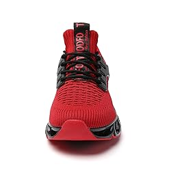 wanhee Running Shoes for Men Sneakers Red Size 12