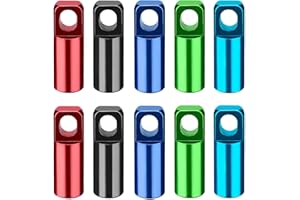 EVOZOOD 2 in 1 Bike Tubeless Presta Valve Caps Bike Tire Valve Stem Covers with Valve Core Removing Function, Anodized Aluminum, Light Weight, High-Performance (10 Pack)