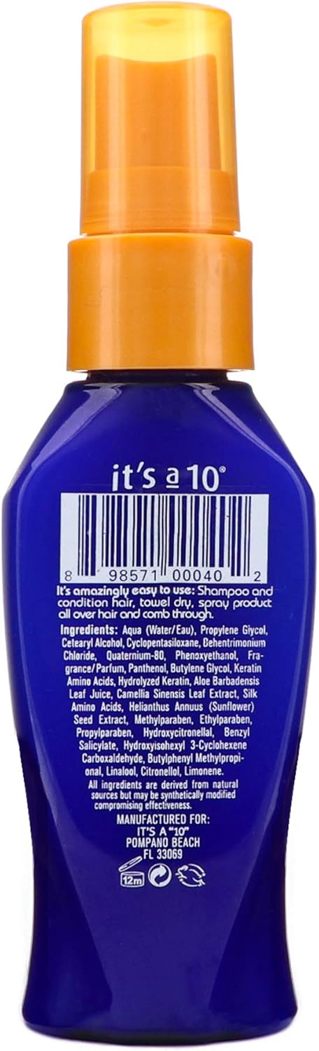 It's a 10 Haircare Miracle Leave-In Plus Keratin, 2 Fl. oz. : Hair Sprays : Health & Personal Care