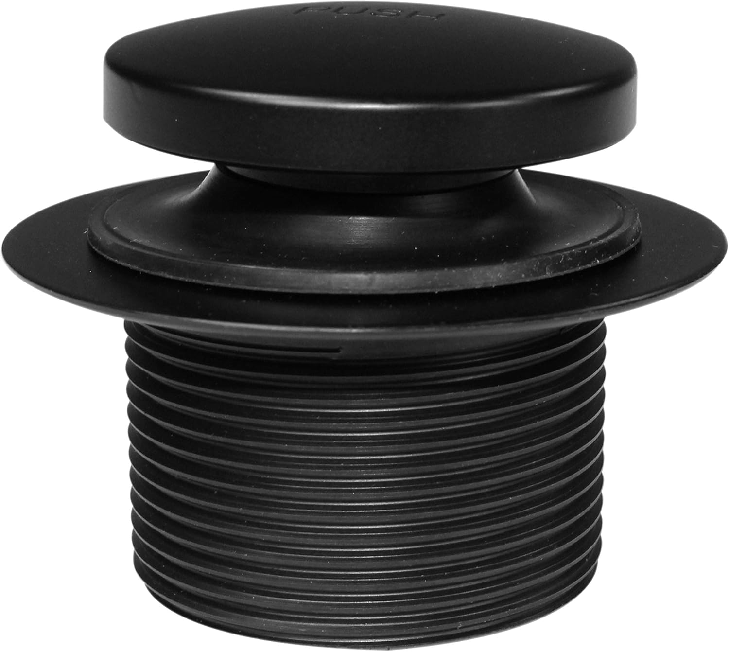 Westbrass 593244-62 White 1-1/2" Tubular Tip Toe Bath Waste Drain Kit, Matte Black - Walk In Bathtubs - 