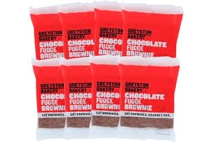 Greyston Bakery Fresh Baked Premium Brownies and Blondies - Gourmet Chocolate Food Gift - Preservative Free Certified Kosher - Individually Wrapped - Available in 8pc (Chocolate Fudge)