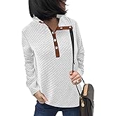 BTFBM Women Fashion Quilted Pattern Lightweight Zipper Long Sleeve Plain Casual Ladies Sweatshirts Pullovers Shirts Tops