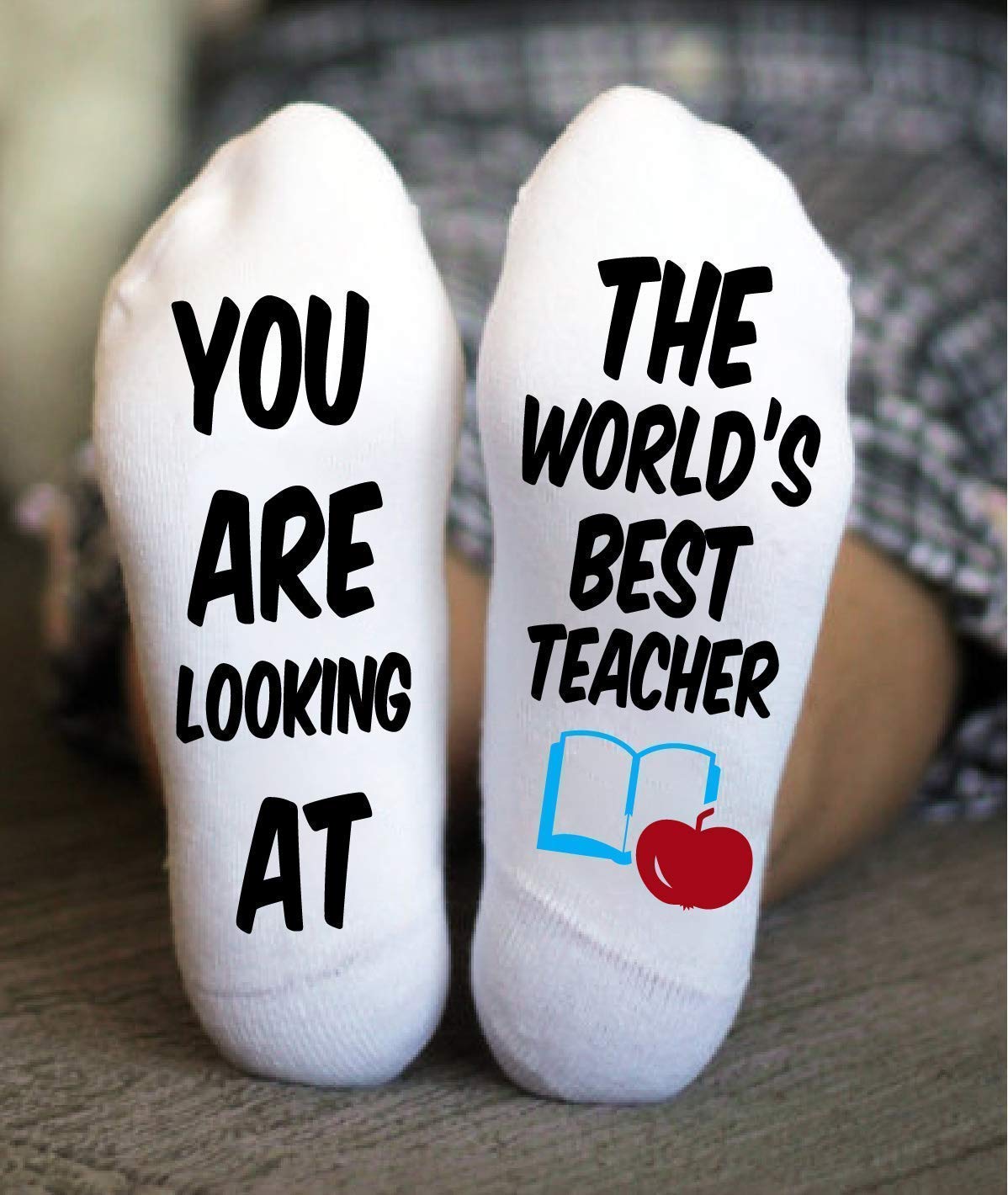 Women's Teacher Socks School Funny Birthday Gift For Her