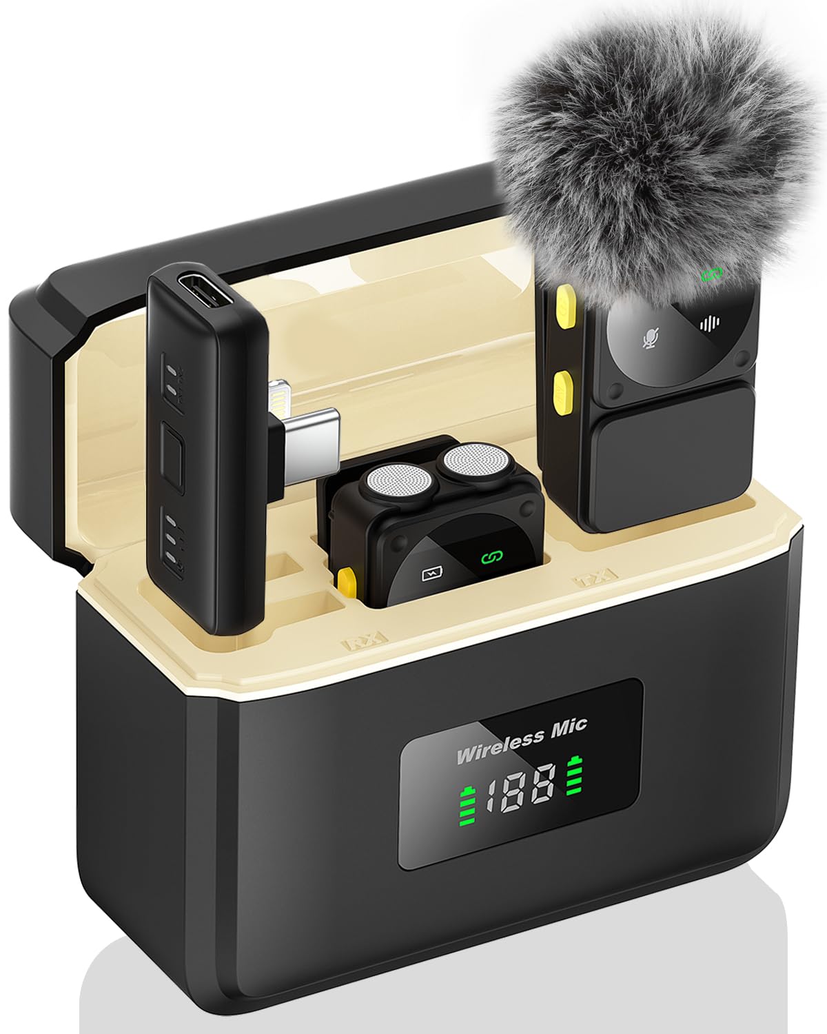 PQRQP Microphone for iPhone/iPad/Android, Mini