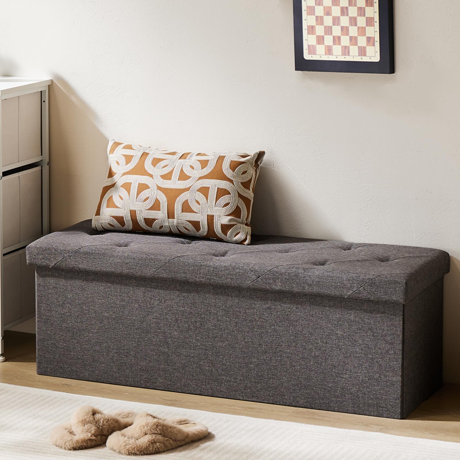 NEWBULIG Storage Ottoman Bench 43 Inches in Large