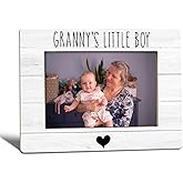 WTOGQ Granny Gifts from Grandson Picture Frame, Gifts for Mother's Day for Grandma, Granny's Little Boy Photo Frame 4x6, Grandmother Wooden Photo Picture Frames for Desk Tabletop Decor