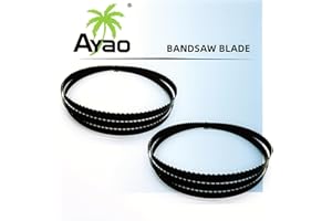 AYAO Ground Teeth 80 Inch X 3/8 Inch X 6TPI Band Saw Blade, 2-Pack