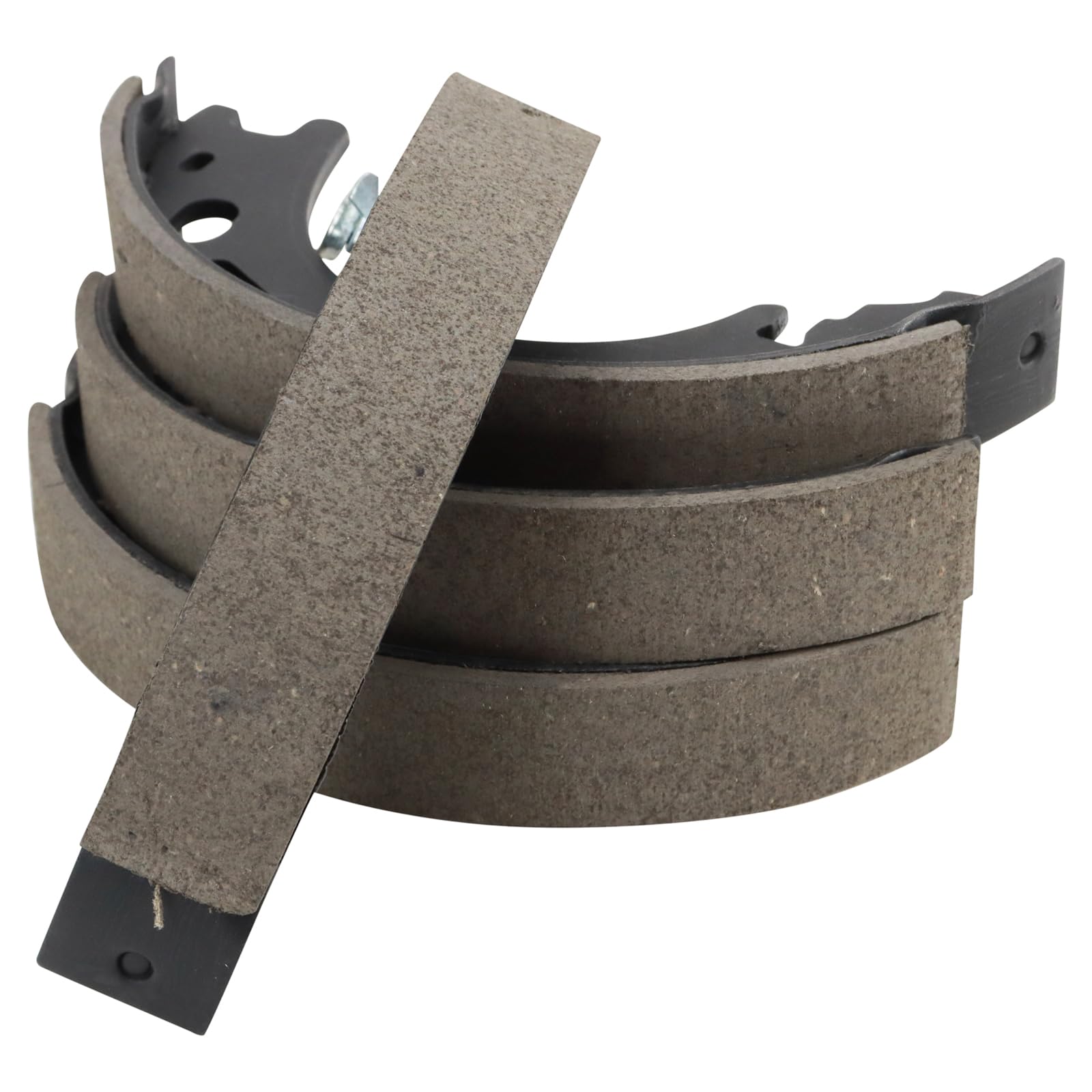 TRQ Parking Brake Shoe Set Compatible with