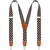 EOAYONY Suspenders for Men Adjustable Heavy Duty with Strong Clips